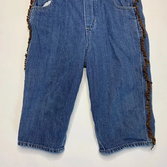 Oshkosh B'gosh Vestbak Size 24M Pants Overalls Cowboy Western Style Denim Jeans - Picture 3 of 12